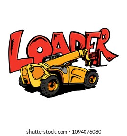 Equipment illustration, vector artwork. Cartoon funny doodles.