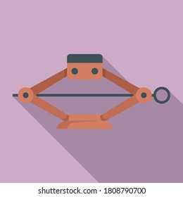 Equipment jack-screw icon. Flat illustration of equipment jack-screw vector icon for web design