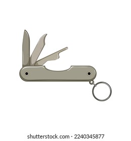 equipment knife tool cartoon. equipment knife tool sign. isolated symbol vector illustration