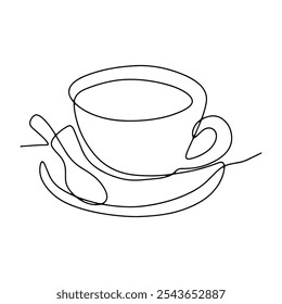 Equipo para hacer la decoración del Diseño gráfico del arte de la línea del Vector del café