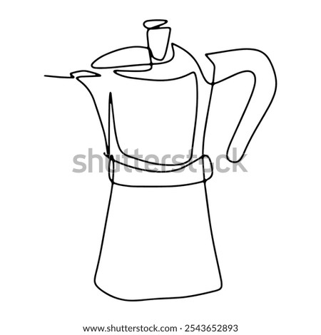 Equipment for Making Coffee Vector Line Art Graphic Design Decoration