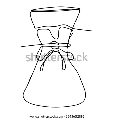 Equipment for Making Coffee Vector Line Art Graphic Design Decoration