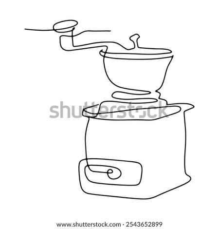 Equipment for Making Coffee Vector Line Art Graphic Design Decoration