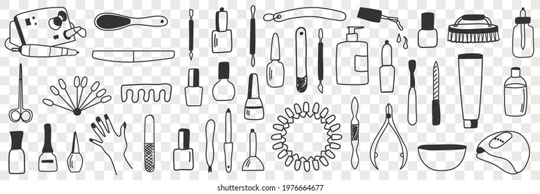 Equipment for manicure doodle set