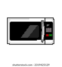equipment microwave oven game pixel art retro vector. bit equipment microwave oven. old vintage illustration
