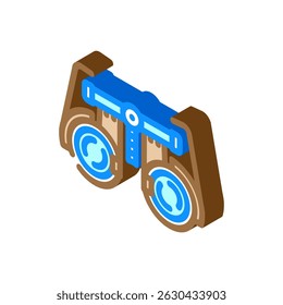equipment optometry vision eye isometric icon vector. equipment optometry vision eye sign. isolated symbol illustration