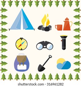 Equipment for an outdoor hike