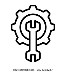 Equipment Outline Icon Vector Illustration