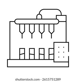 equipment for production vaccine line icon vector. equipment for production vaccine sign. isolated contour symbol black illustration