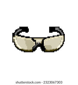 equipment safety glasses game pixel art retro vector. bit equipment safety glasses. old vintage illustration