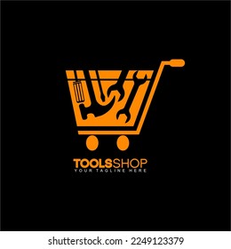 Equipment shop logo design. The logo can be used for online shops.