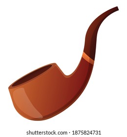 Equipment smoking pipe icon. Cartoon of equipment smoking pipe vector icon for web design isolated on white background