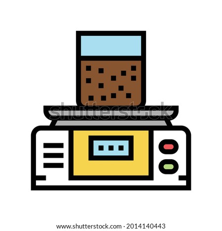 equipment for soil testing and weight measuring color icon vector. equipment for soil testing and weight measuring sign. isolated symbol illustration