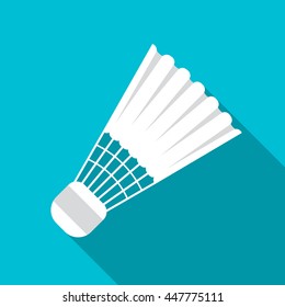 Equipment for sports. Flat Sports Objects for badminton. Isolated shuttlecock. Vector illustration.