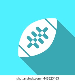 Equipment for sports. Flat Sports Objects for Team Games. Isolated american football ball. Vector illustration.