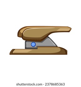 Geräteklammerkartoon. Bauvertrieb, Fabrikschifffahrt, Gabelstapler-Schild für Geschäftsgeräte. einzelne Vektorgrafik-Vektorgrafik