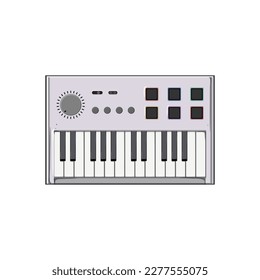 equipment synthesizer audio cartoon. equipment synthesizer audio sign. isolated symbol vector illustration