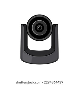 equipment table web camera cartoon. digital technology, photo focus equipment table web camera sign. isolated symbol vector illustration