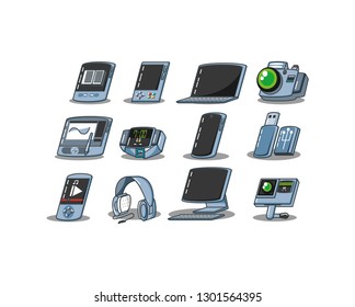 equipment technology set gadgets