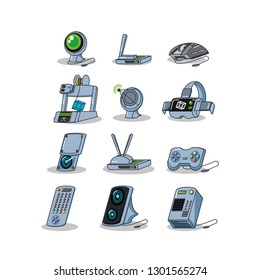 equipment technology set gadgets