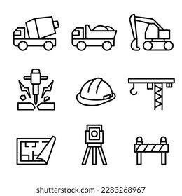 Equipment and tools for heavy construction.