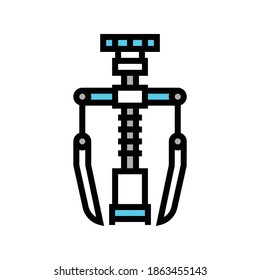 equipment for treatment nail color icon vector. equipment for treatment nail sign. isolated symbol illustration