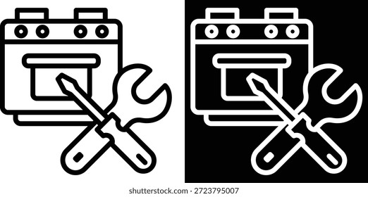 Versión de dos tonos del equipo en el fondo blanco y negro