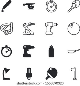 equipment vector icon set such as: ping, tourism, life, green, robotic, flight, simple, note, pad, strike, wooden, pictogram, electronic, fluid, tools, train, athlete, spotlight, mechanic, appliance