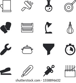 equipment vector icon set such as: train, document, textiles, stack, pots, watch, countdown, table, setup, speed, icons, build, illuminate, conical, clock, start, fabric, thermometer, fighter
