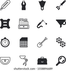 equipment vector icon set such as: find, garden, focus, stop, telephone, zoom, gsm, egg, classic, luxury, pair, service, broadcasting, bank, card, funnel, medical, countdown, flippers, farm, whip