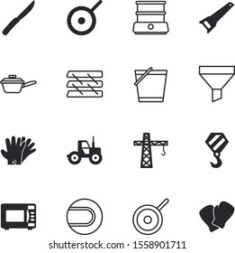 equipment vector icon set such as: letter, appliance, strength, graphic, tournament, bucketful, isometric, image, mail, instrument, knife, document, repairing, build, quality, boxer, agribusiness