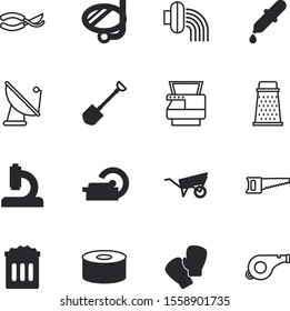 equipment vector icon set such as: spray, sky, shadows, camping, carriage, goggles, bin, canned, culinary, laser, product, attention, kitchenware, global, beach, load, rubbish, game, vacation, goal