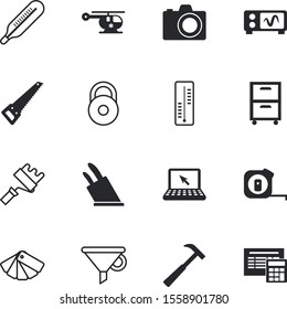 equipment vector icon set such as: serrated, filter, storage, strong, marine, network, summer, industrial, exercise, fly, workshop, secure, filing, precaution, database, number, inch, marketing