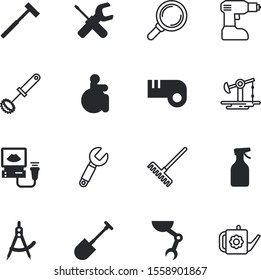 equipment vector icon set such as: scanner, compass, find, ground, fan, green, sonography, gas, oil, hospital, finger, water, meal, waves, cook, key, sport, optical, website, jack, liquid, store