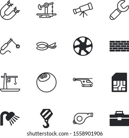 equipment vector icon set such as: petroleum, petrol, drop, gardener, cutter, contact, turbine, rotation, force, production, success, communication, football, room, security, warning, police, app