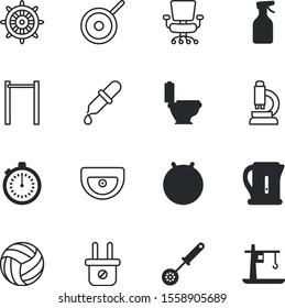 equipment vector icon set such as: navigation, sea, unplugged, end, recreational, announcement, beach, garden, city, uk, heat, antique, chronometer, lab, scientist, park, volleyball, teapot, slim