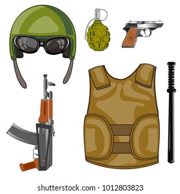 Equipment and weapon military