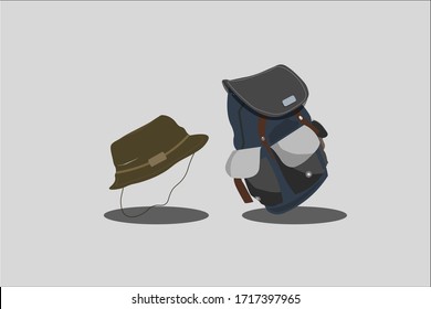 equipments for travelling on the vacation