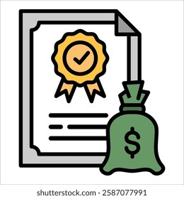 Equities Icon Element For Design