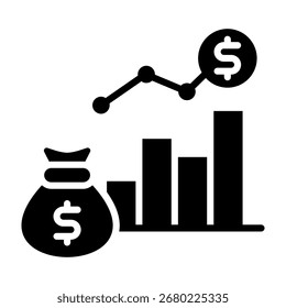 Ilustración vectorial de glifos de iconos de capital
