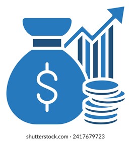 Equity Capital icon line vector illustration