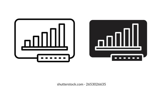 Aktienderivate Symbol Logo Design Vektor Vorlage Illustration