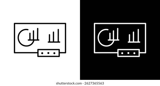 Equity derivatives icon outline. linear style for apps