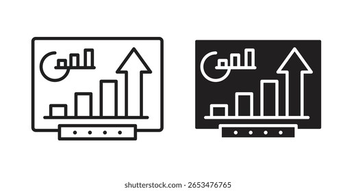 Equity derivatives icon, outline vector sign, linear and solid style pictogram isolated on white.