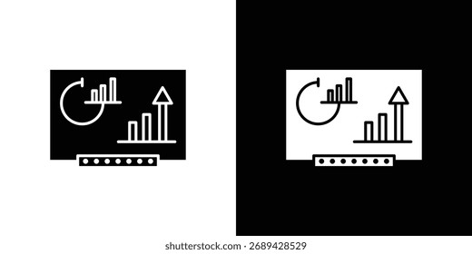 Aktienderivate Symbol einfache Illustration in flachem Design