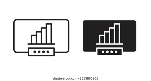 Icono de derivados de acciones Ilustración vectorial sobre un fondo transparente.