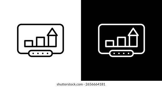 Ícono de derivados de capital para Sitio web, Plantilla de diseño de Vector estilo elegante