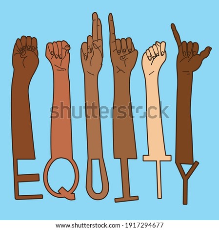 Equity Diversity Inclusive Deaf Pride ASL BLM American Sign Language Black Lives Matter Design
