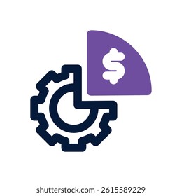 equity dual tone icon. Sleek and modern vector icon for websites, mobile apps, marketing materials, and corporate design. Fully scalable and ready to use.