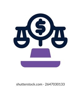 equity duotone icon. Sleek and modern vector icon for websites, mobile apps, marketing materials, and corporate design. Fully scalable and ready to use.